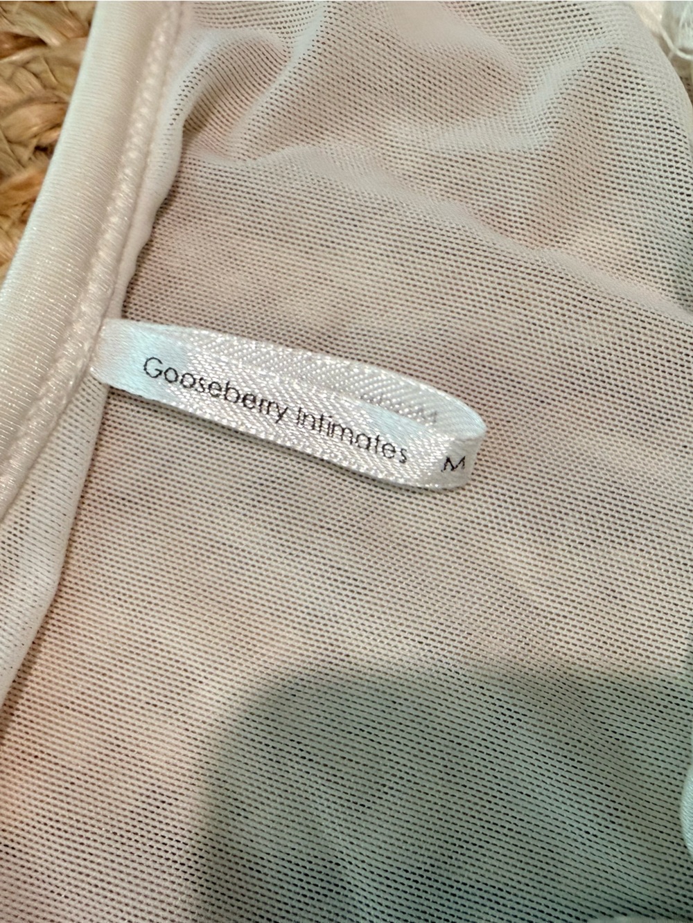 Gooseberry intimidates bridal white Delicate White Lace Bralette and panty Set - Picture 2 of 9